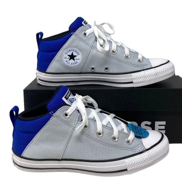 Converse Ctas Axel Mid Shoes Sneakers Skate Kid Women Casual Gray Canvas A03607F - Picture 2 of 7